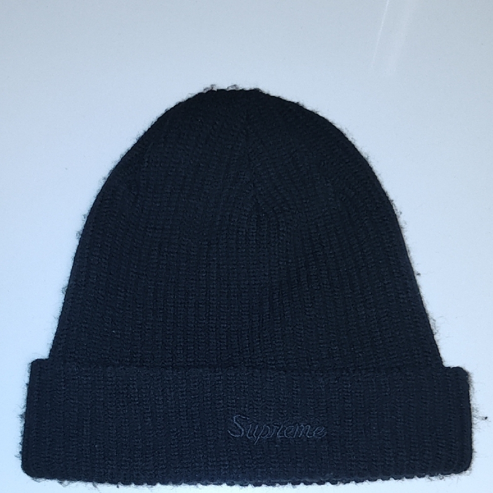 Supreme Black Knit Hat
